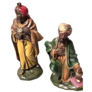 MCM WiseMen Nativity Replacement Figurines Statues Christmas Vtg